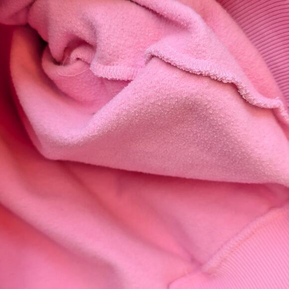 Zara Pink Fleece Long Sleeve Oversized Cotton Sweatshirt, size S-M - Picture 6 of 6